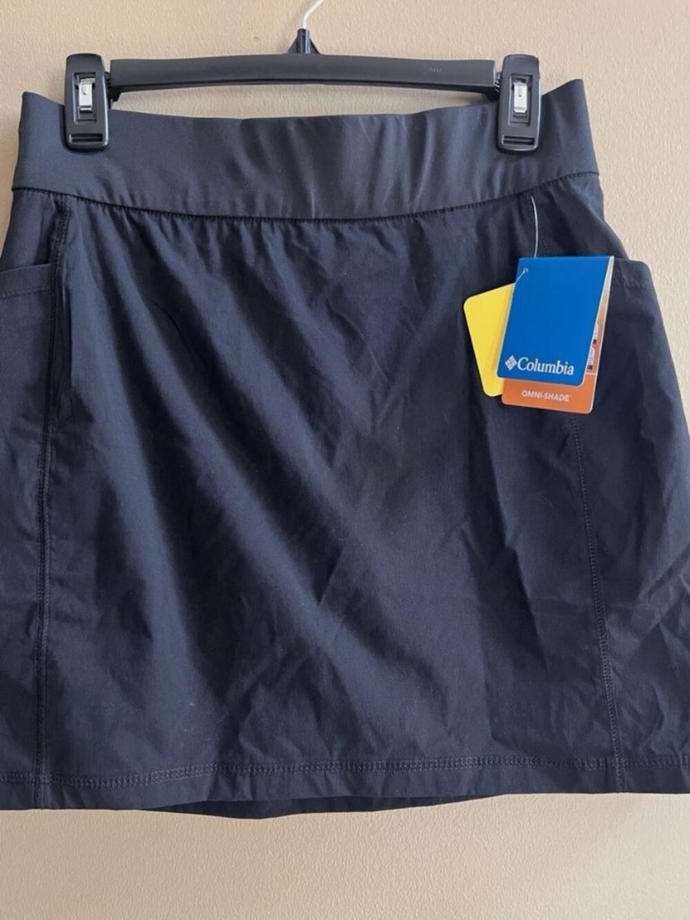 Columbia Womens S Black Skort Omni Shade UPF 50 Stretch NWT Hiking Golf 1944156